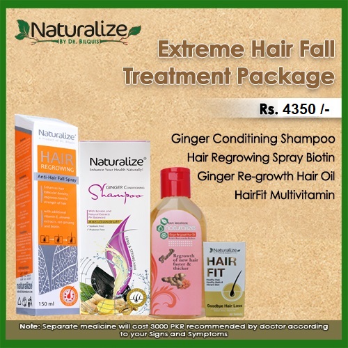 Extreme Hair Fall Treatment Package (For 15 Days) – Naturalize by Dr.  Bilquis