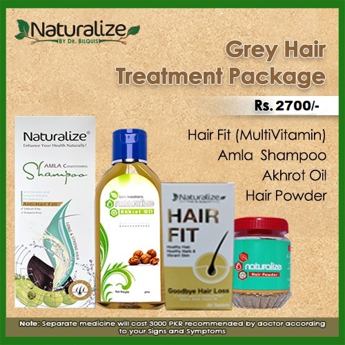 Grey Hair Treatment Package (For 15 Days) – Naturalize by Dr. Bilquis