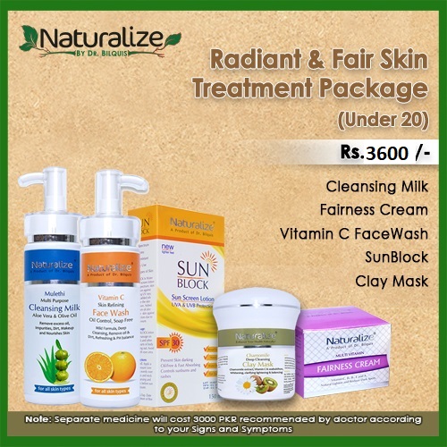 Radiant & Fair Skin Treatment Package (12-20 age) (6A) – Naturalize by Dr.  Bilquis